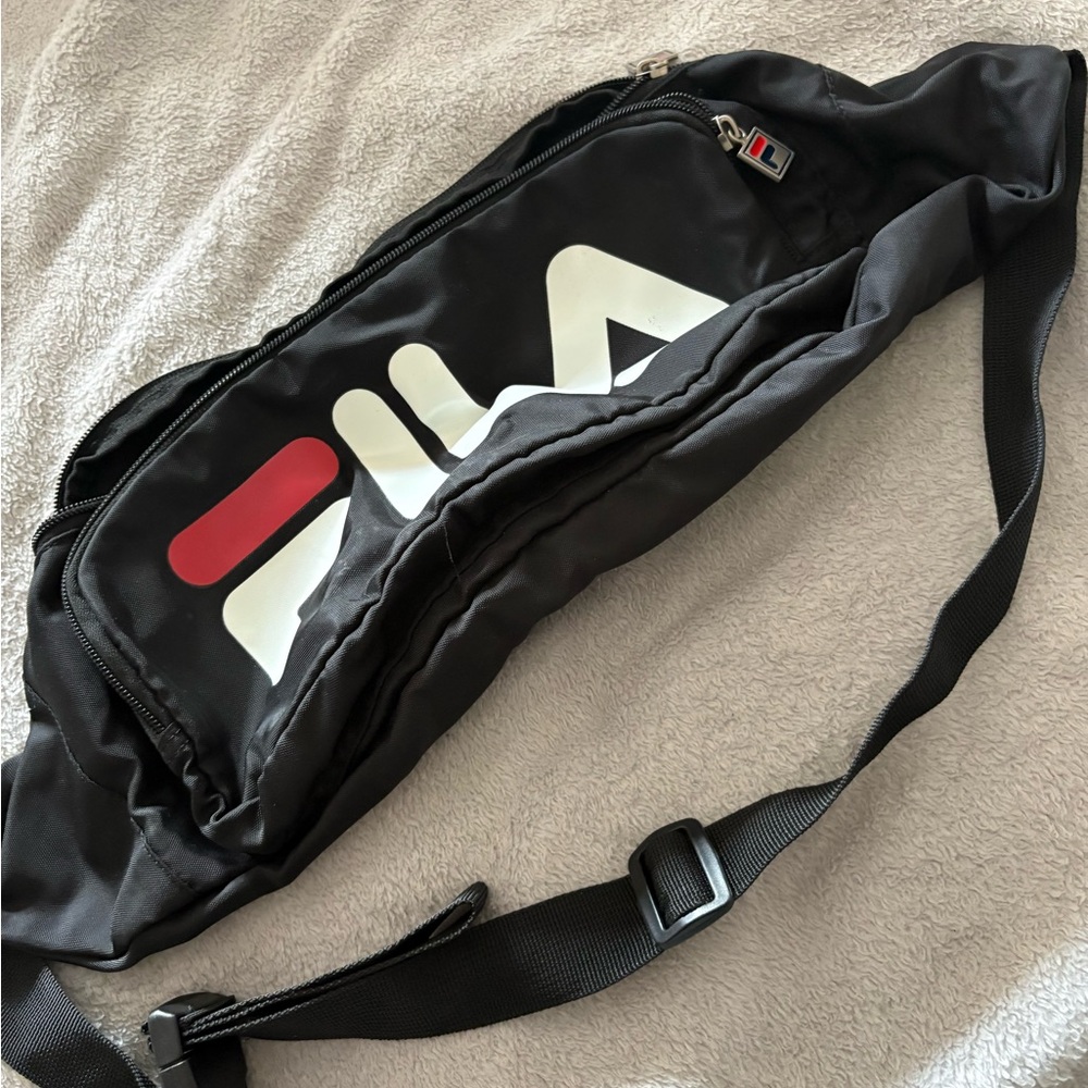 Fila Black and Red Belt Bag